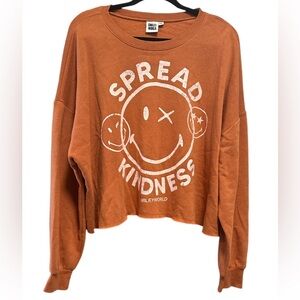 Smiley world spread kindness sweatshirt sz XXL
